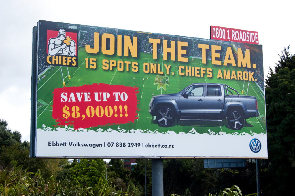 Chiefs VW Amarok Billboard Design