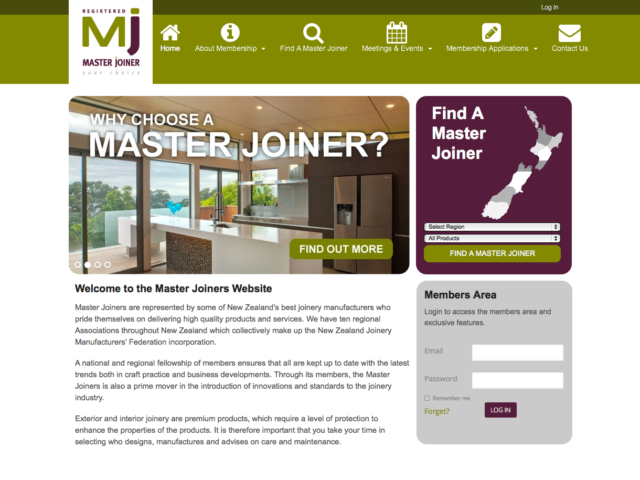 Master Joiners Website Design